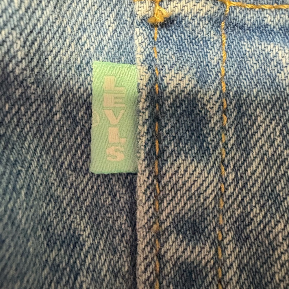 Levi's Jeans Ribcage Straight pink Floral embroidered custom women’s size 27 - Picture 7 of 8